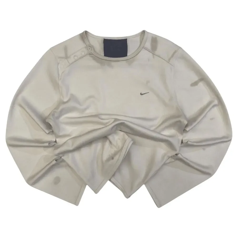 Nike Long Sleeve Athletic Shirt White S